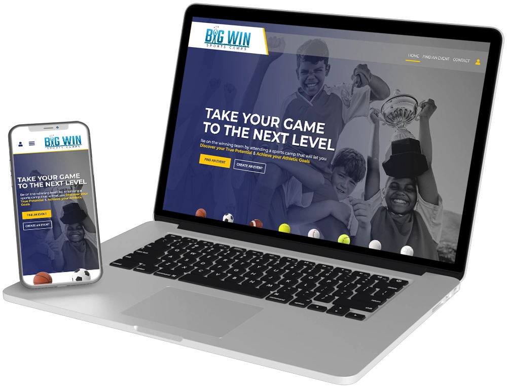 Website Project for Big Win Sports Camps