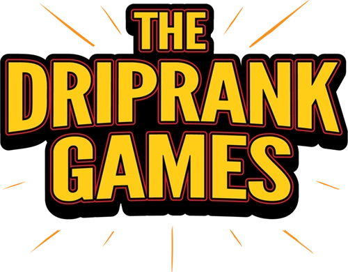 DripRank Games logo featuring bold yellow text on a black background, promoting participation in the PixelDrip Studio marketing initiative.