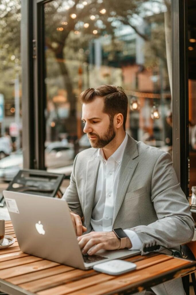 Local business owner connecting with customers in The Woodlands, emphasizing the value of local SEO